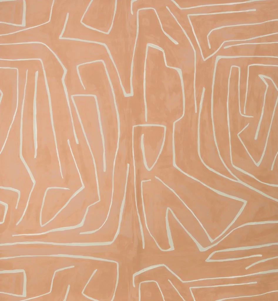 Lee Jofa Modern Graffito in Salmon/Cream (GWP-3501.117.0)