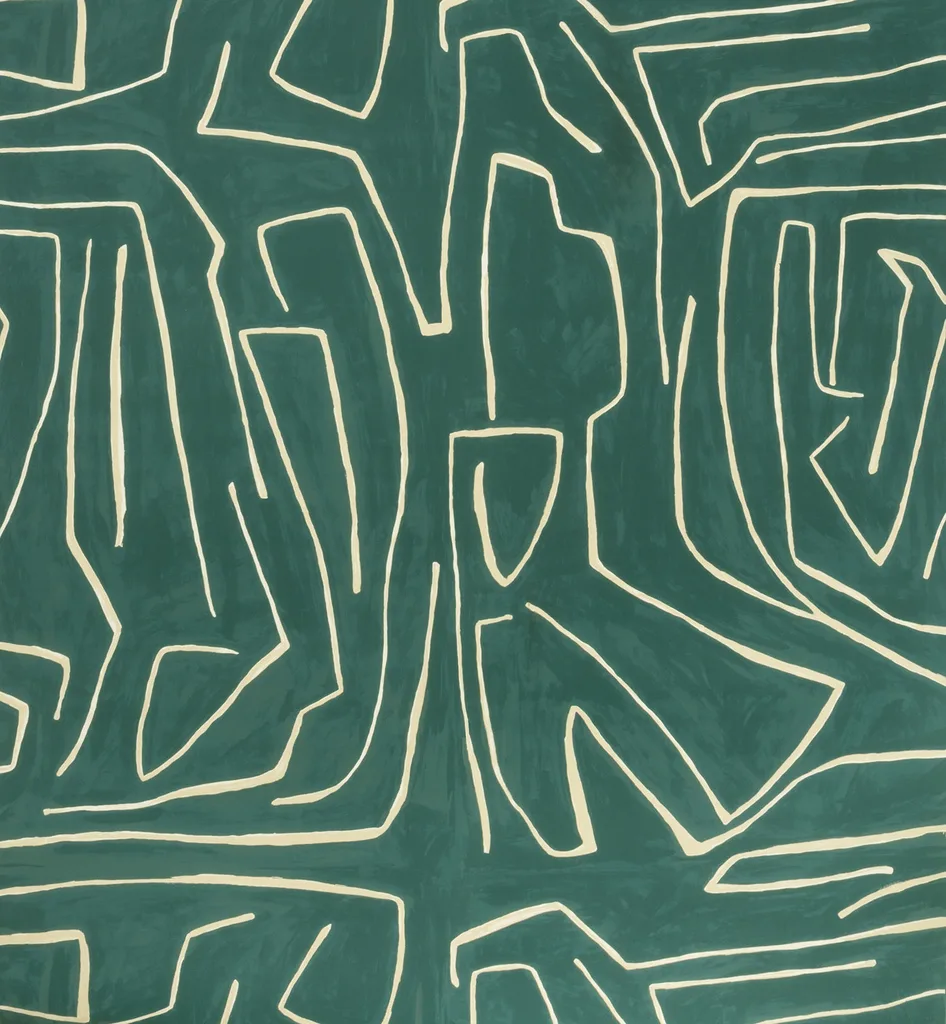Lee Jofa Modern Graffito in Teal/Pearl (GWP-3501.53.0)