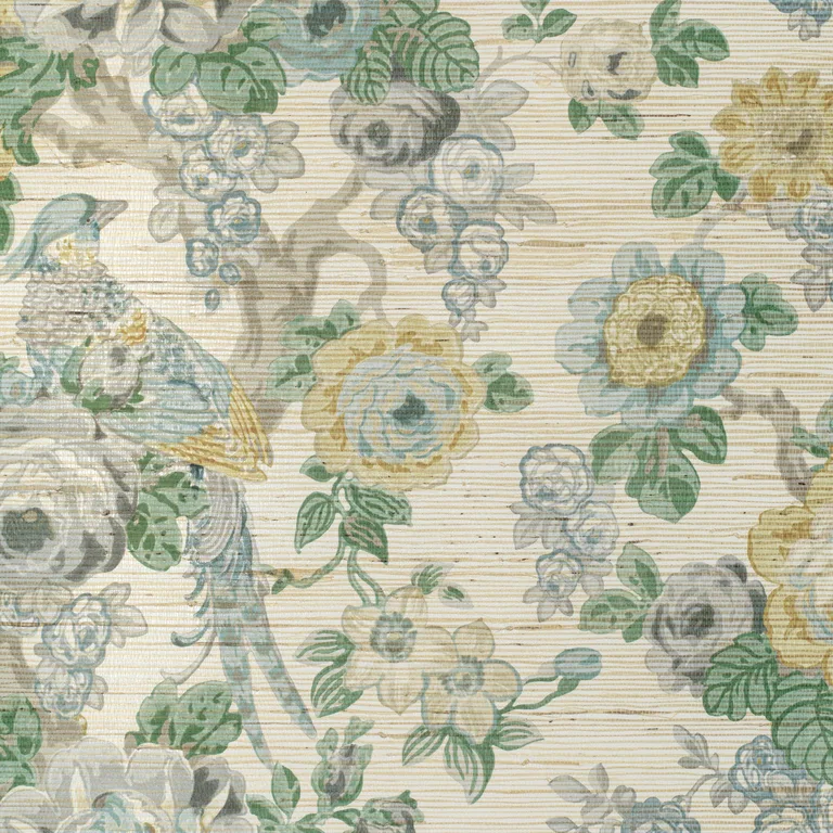 Lee Jofa Avondale Paper in Slate/Aqua (P2020100.1311.0)