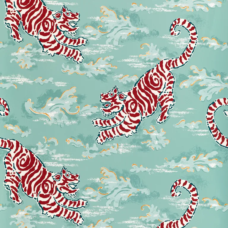 Lee Jofa Bongol Paper in Aqua (P2020107.1394.0)