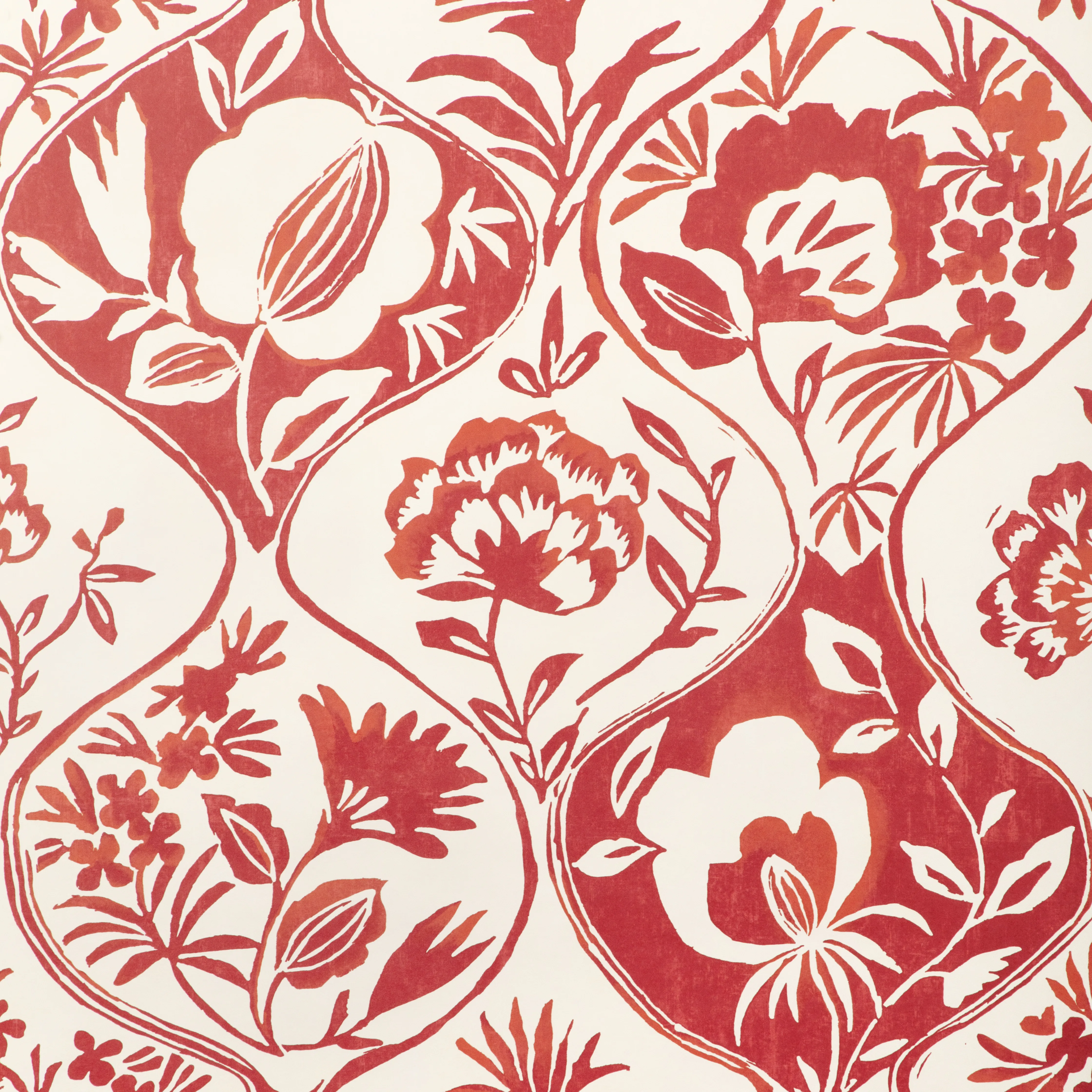 Lee Jofa Calathea Paper in Red (P2023126.19.0)
