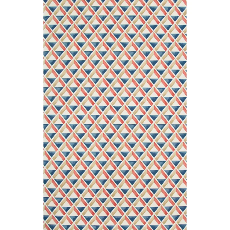 Lee Jofa Cannes Paper in Red/Blue (P2018108.195.0)