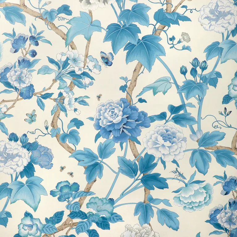 Lee Jofa Gardenia Paper in Delft/Sky (P2023128.155.0)
