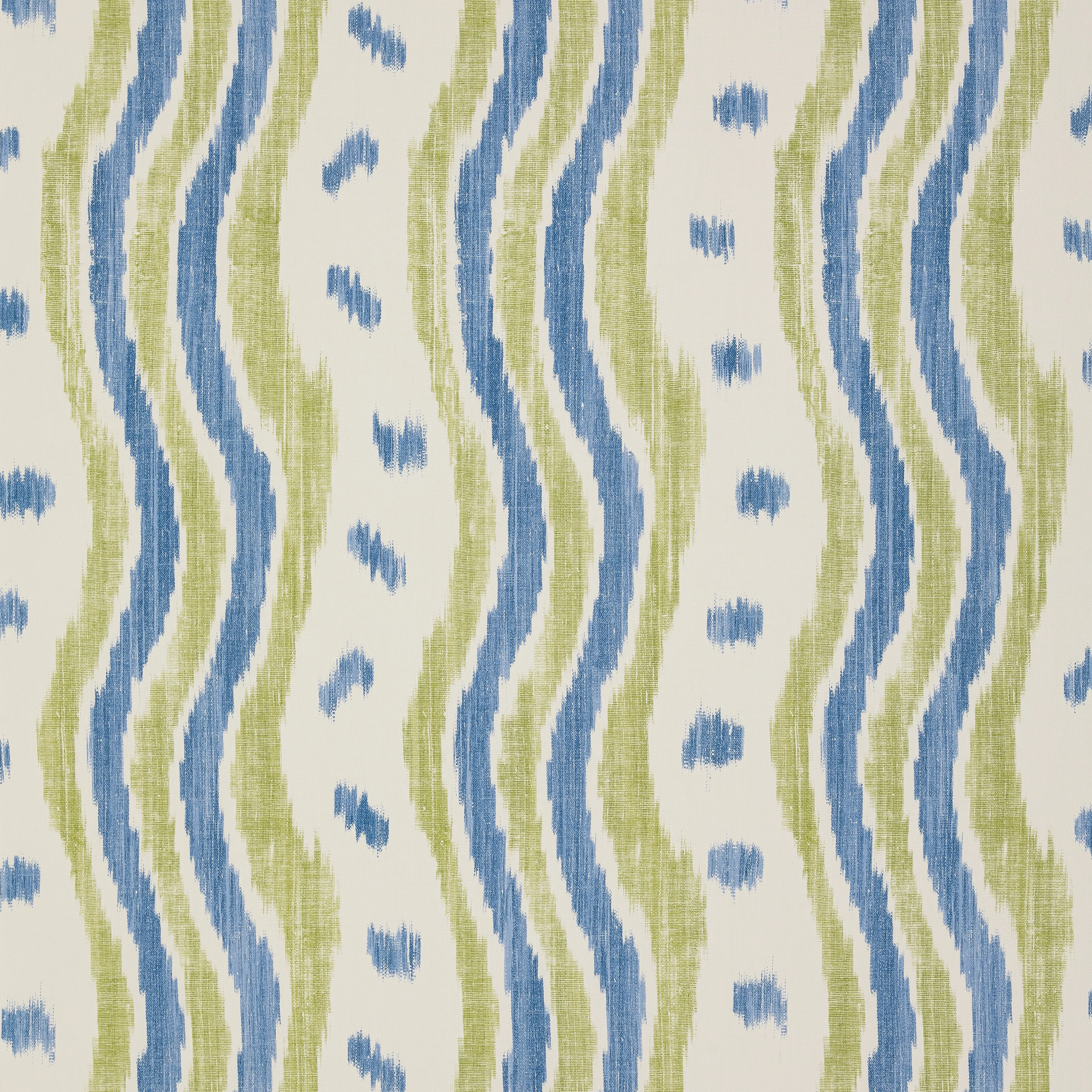 Lee Jofa Ikat Stripe in Blue/Lime (PBFC-3531.523.0)