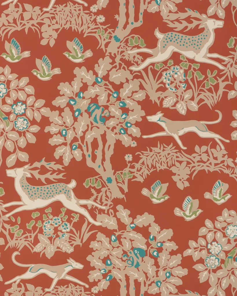 Lee Jofa Mille Fleur in Brick (P2017104.24.0)