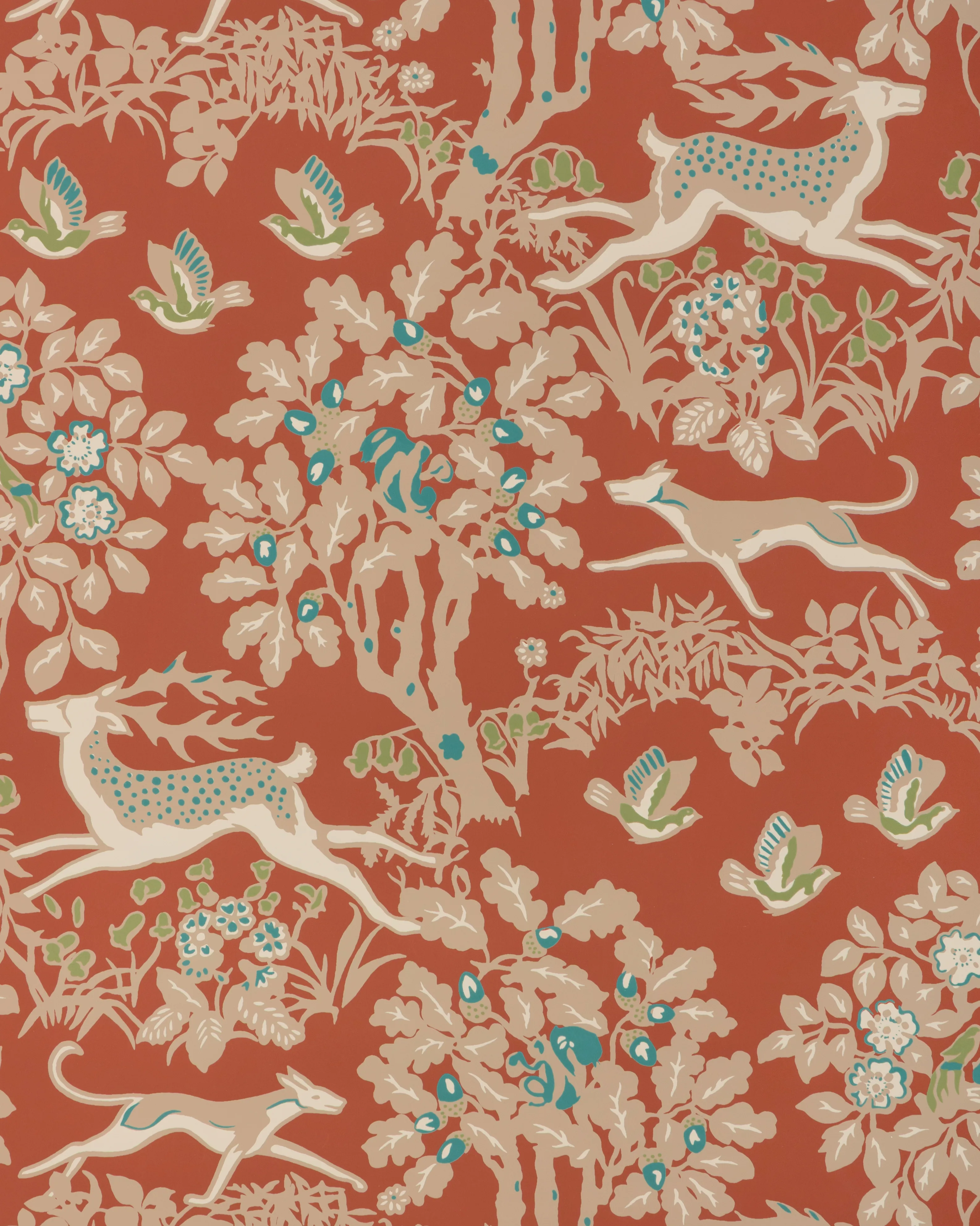 Lee Jofa Mille Fleur in Brick (P2017104.24.0)