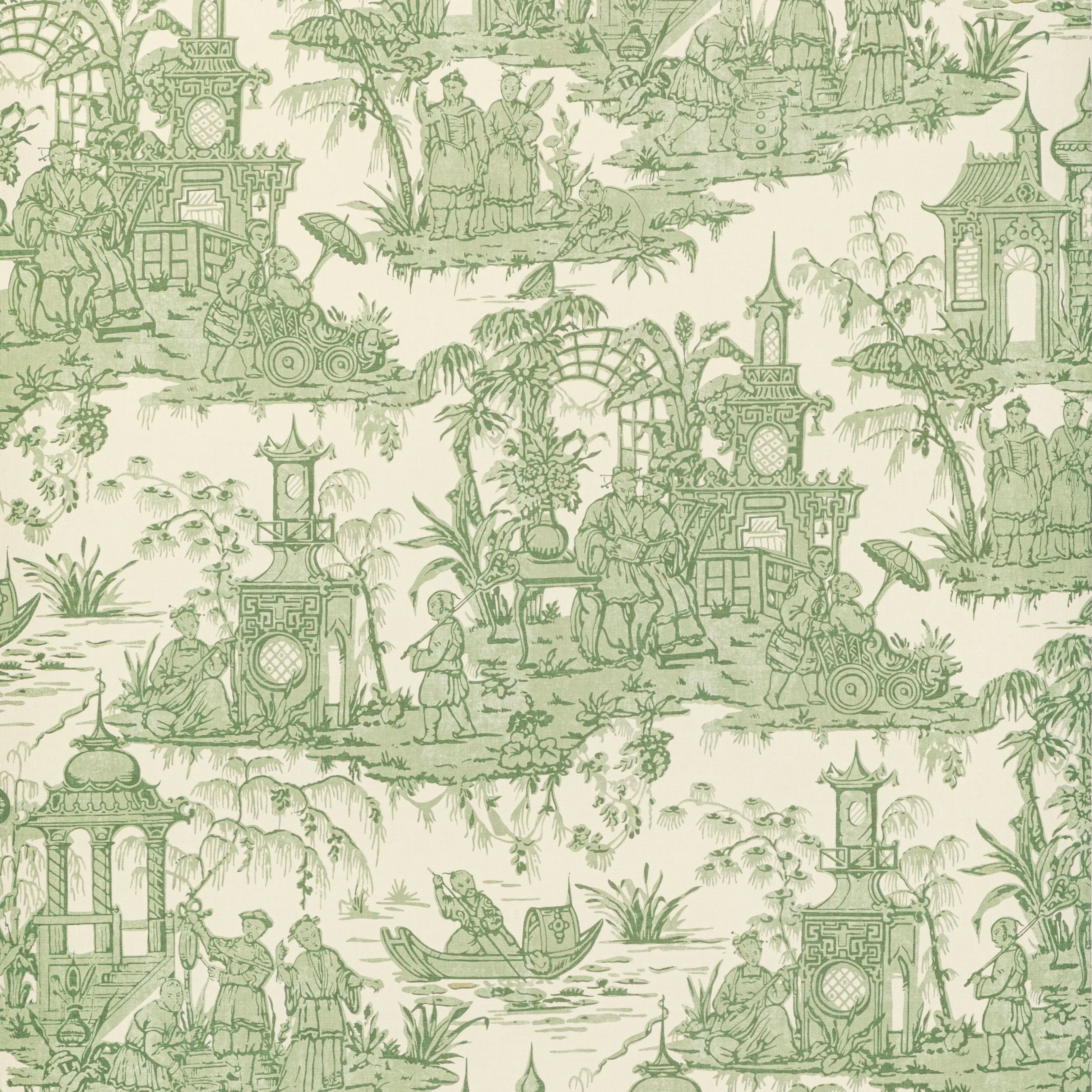 Lee Jofa Pagoda Toile Paper in Green (P2020110.316.0)