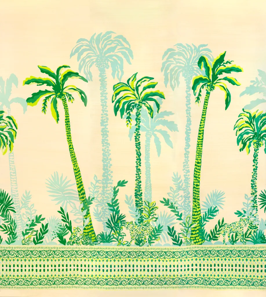 Lee Jofa Palms Way Mural Gc in Green (P2025115.1630.0)