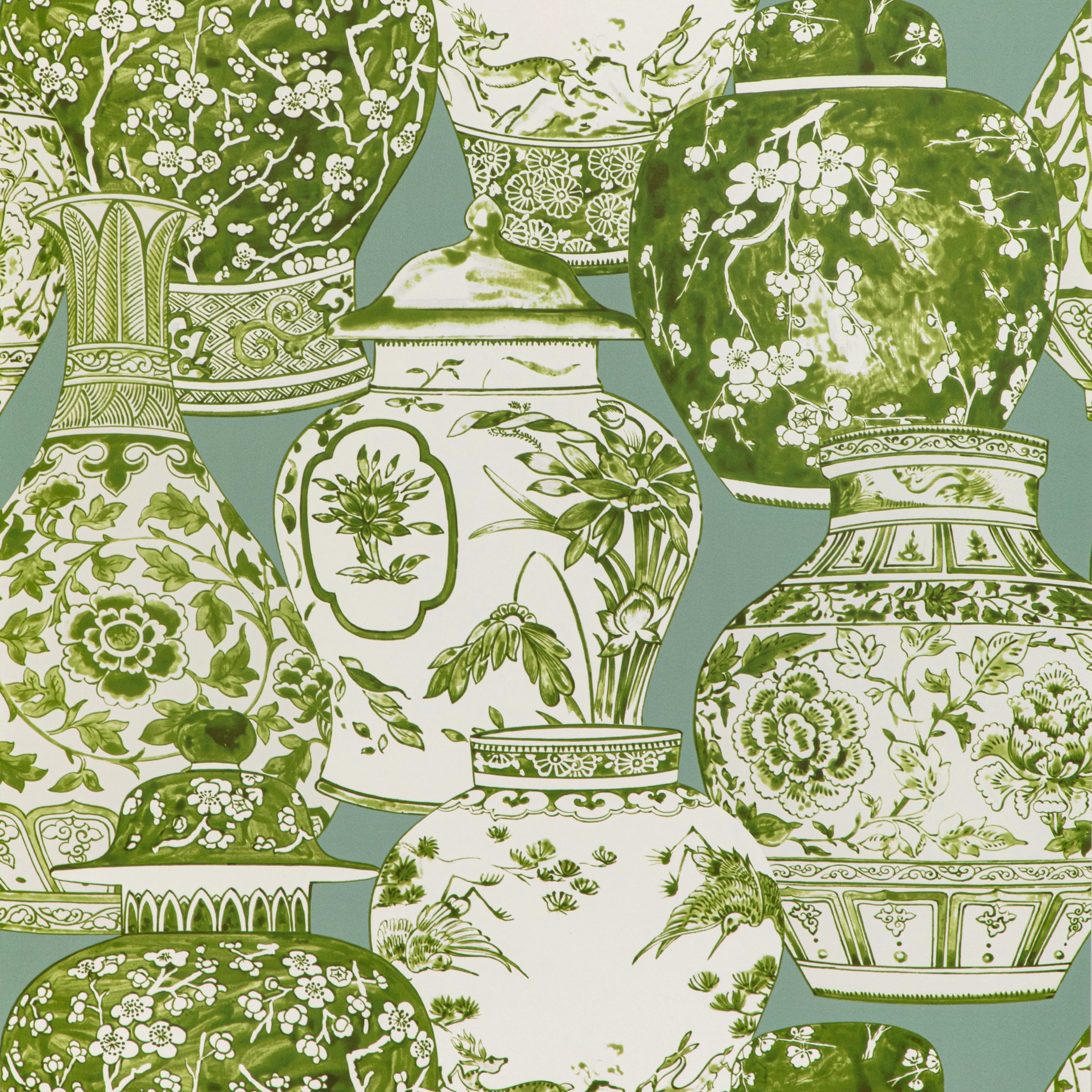 Lee Jofa Pandan Paper in Mist/Jade (P2020108.2313.0)