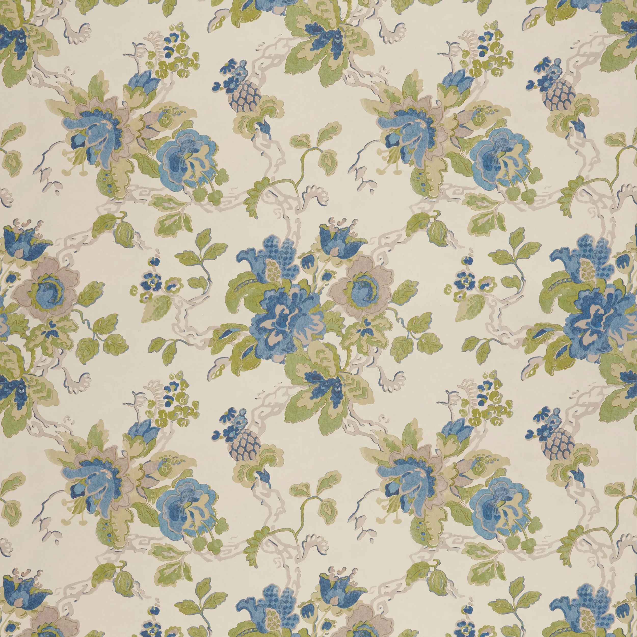 Lee Jofa Parnham in Cornflower/Lime (PBFC-3505.153.0)