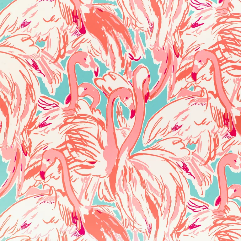 Lee Jofa Pink Colony in Aqua/Pink (P2025114.13.0)