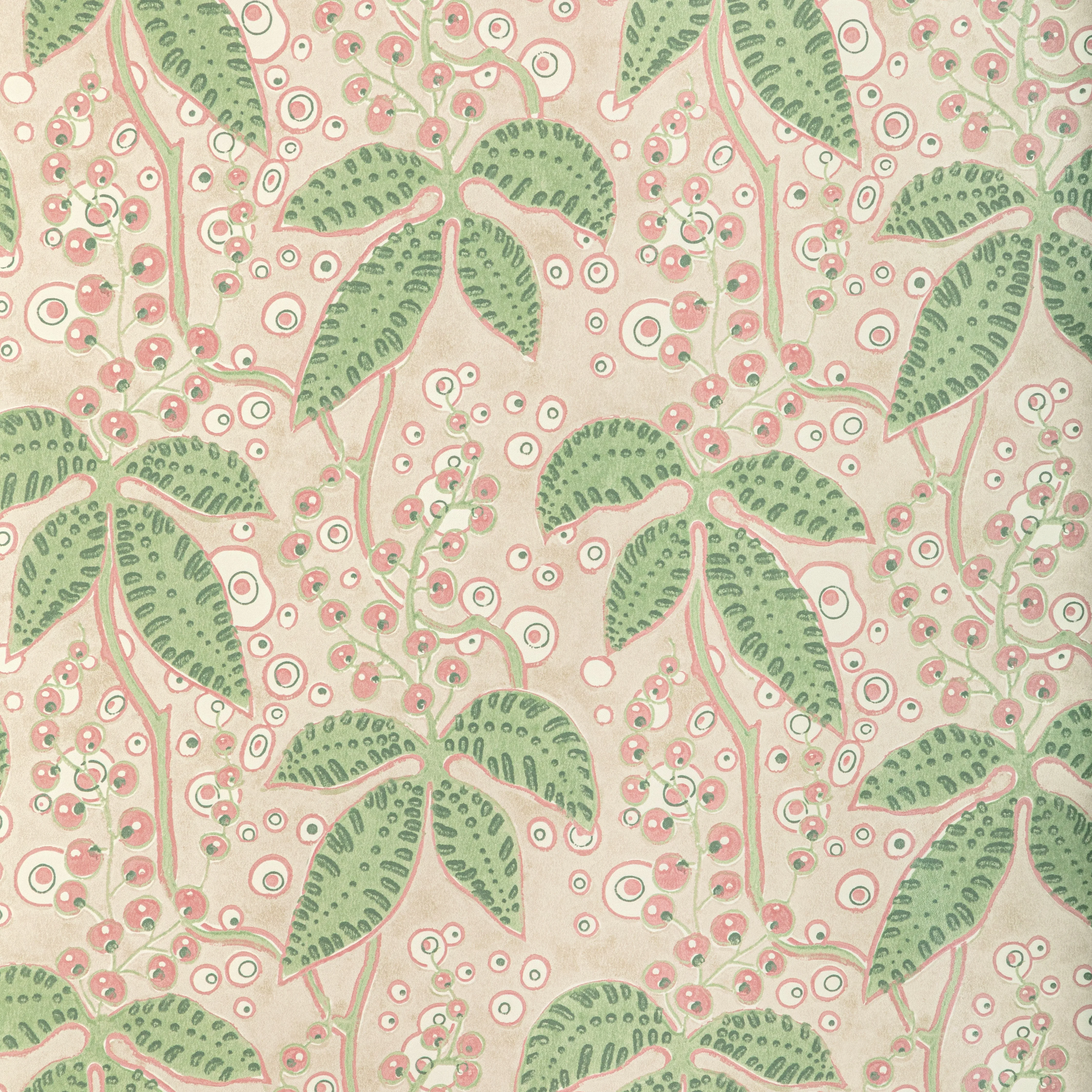 Lee Jofa Putnam Paper in Green/Rose (P2022105.73.0)