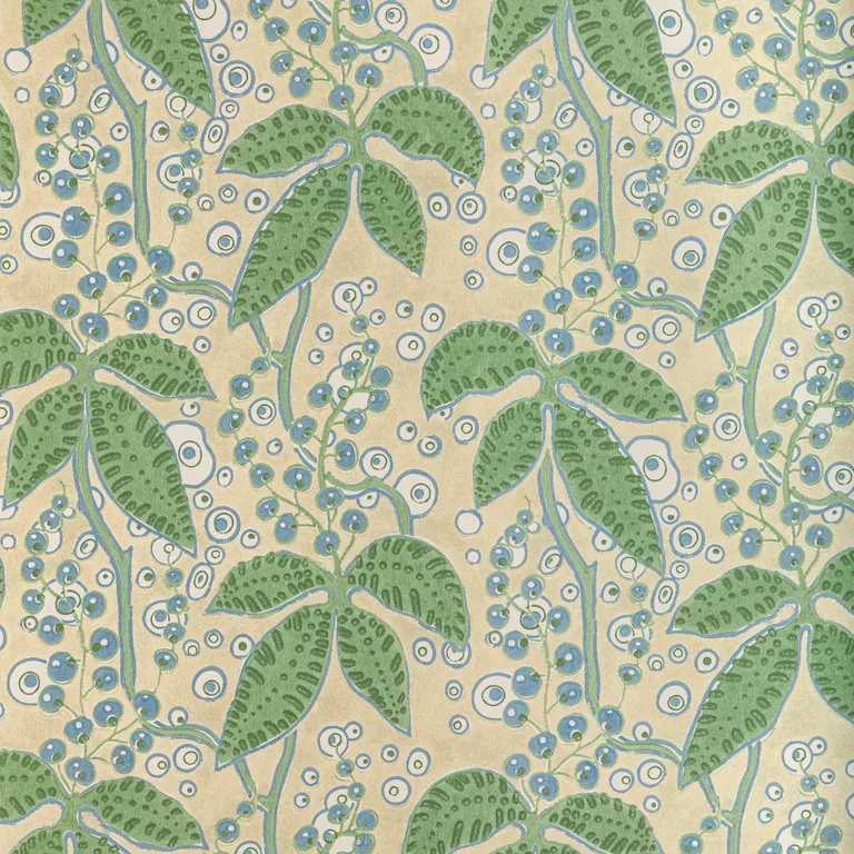 Lee Jofa Putnam Paper in Leaf/Blue (P2022105.315.0)