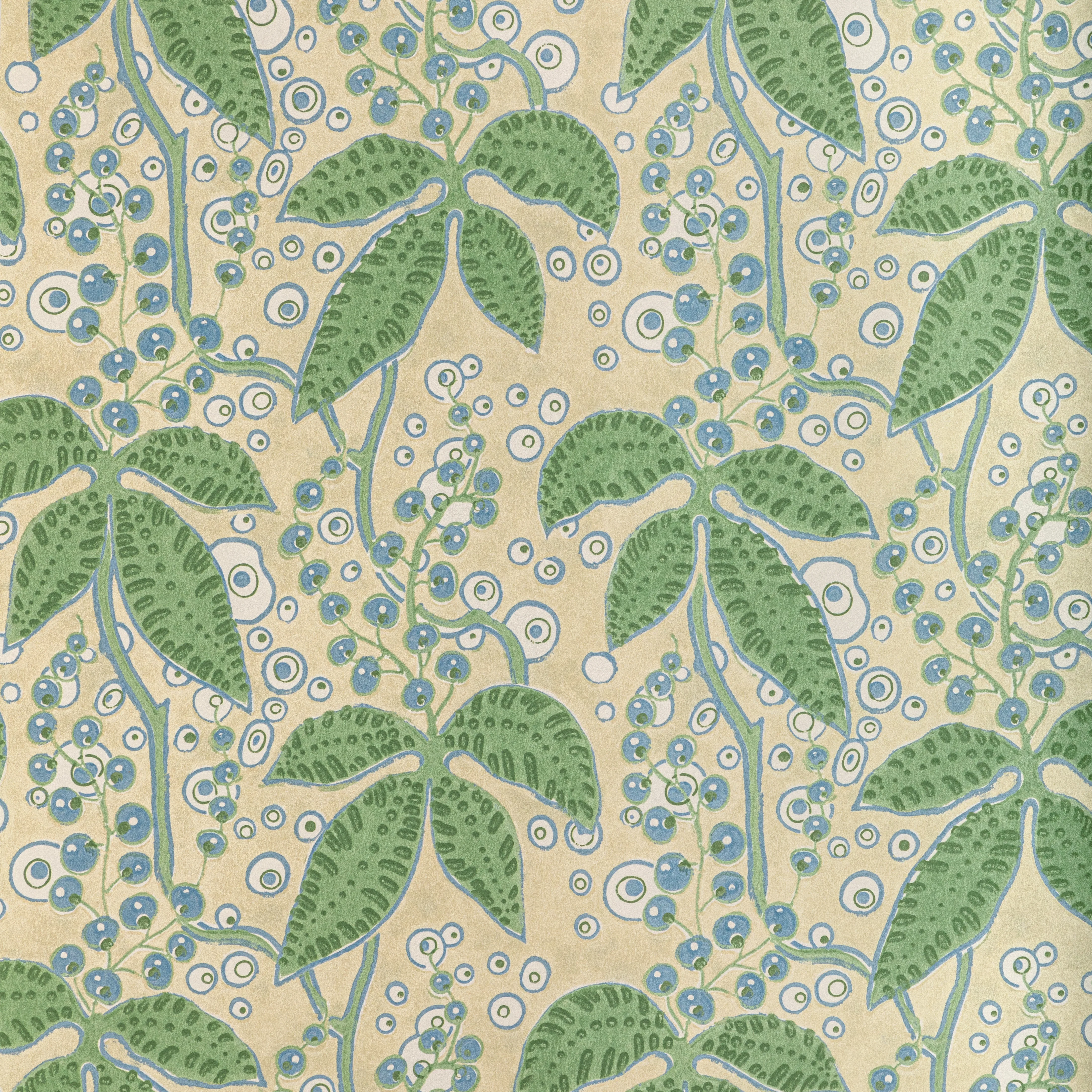 Lee Jofa Putnam Paper in Leaf/Blue (P2022105.315.0)
