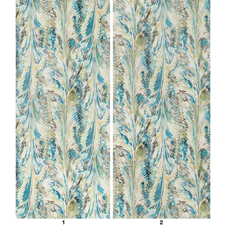 Lee Jofa Taplow Paper in Peacock/Gold (P2019103.345.0)