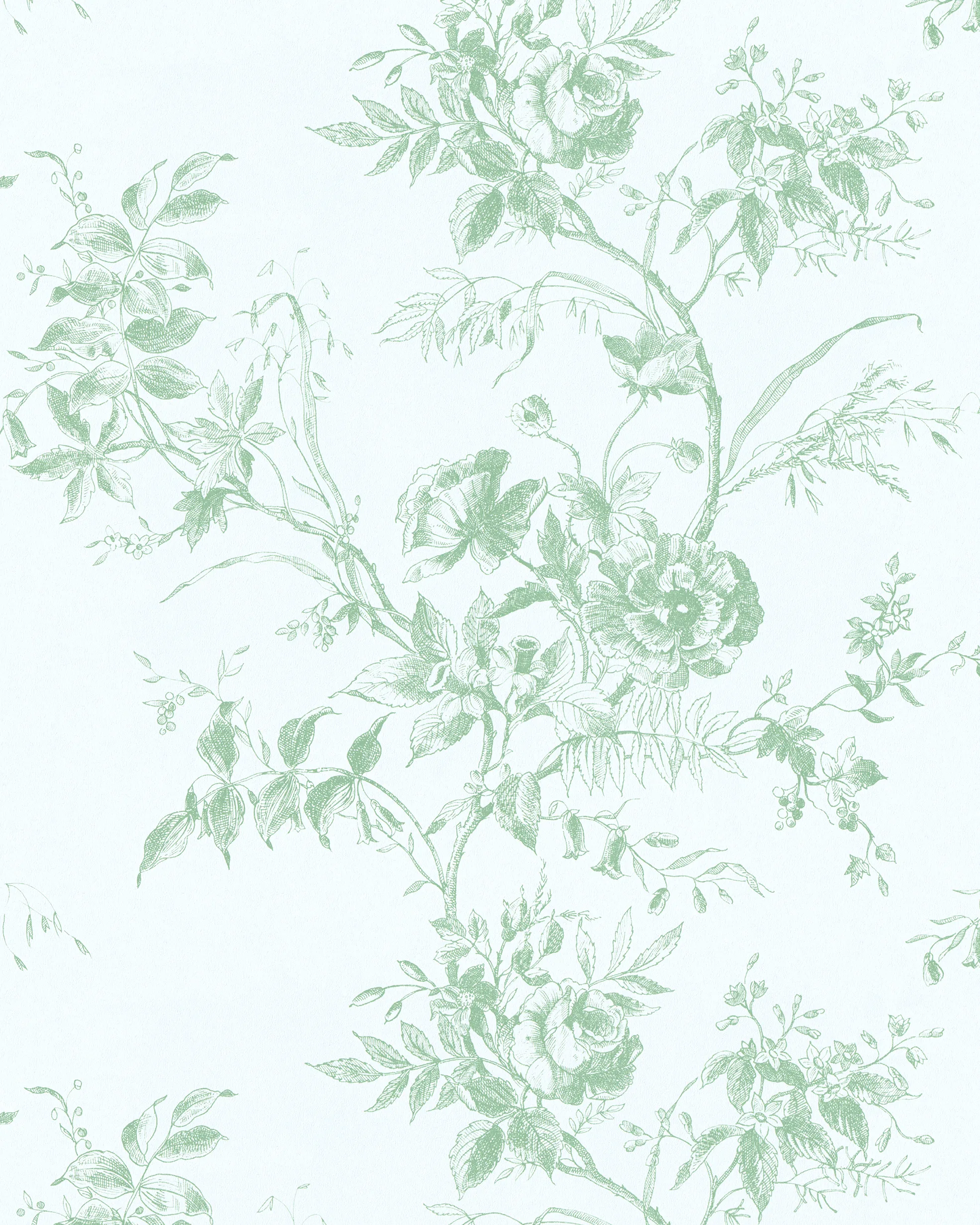 Lee Jofa Tea Rose Toile in Leaf (P2026100.30.0)