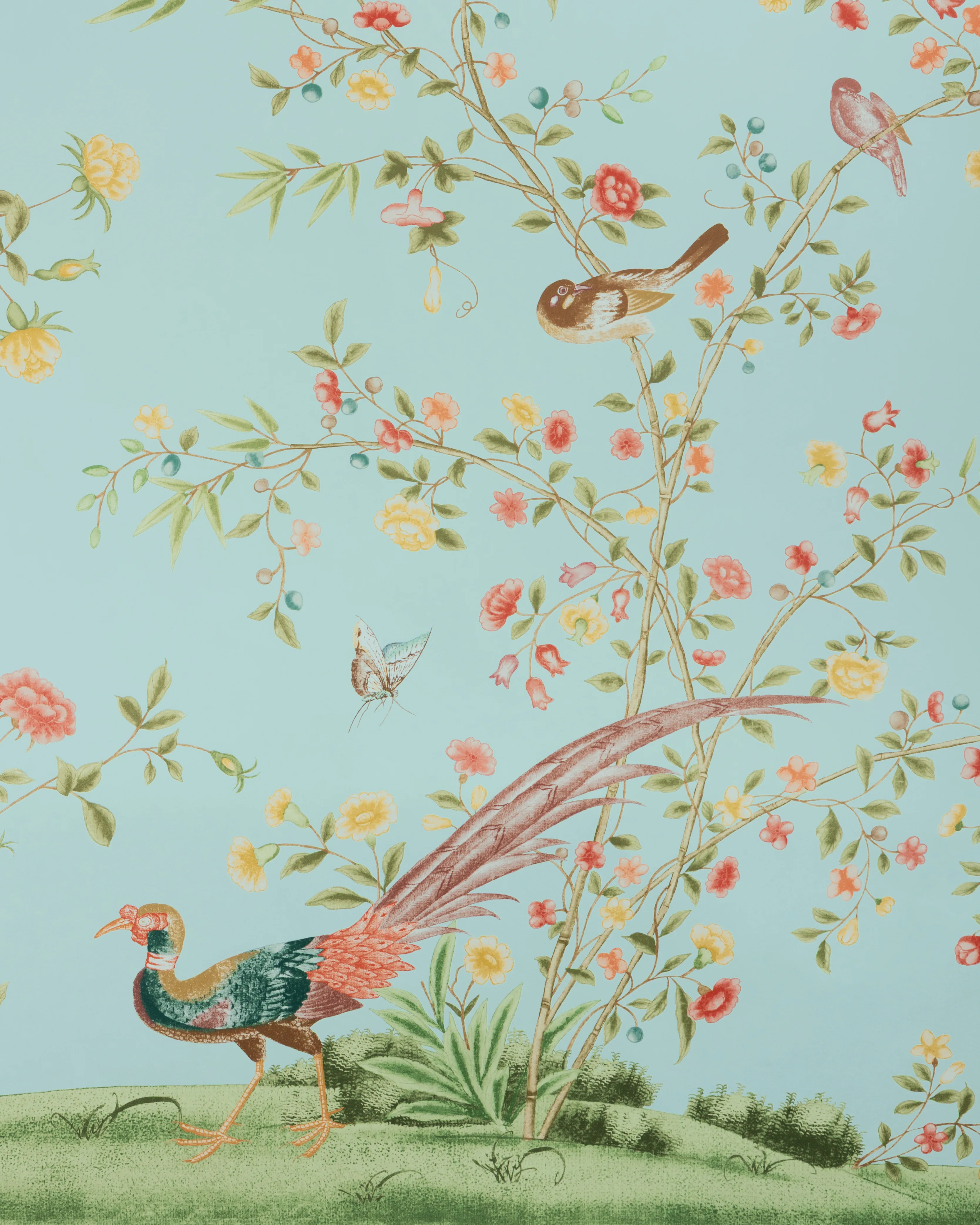 Lee Jofa Whitley Hall Wallpaper Pnl in Aqua (P2025120.353.0)