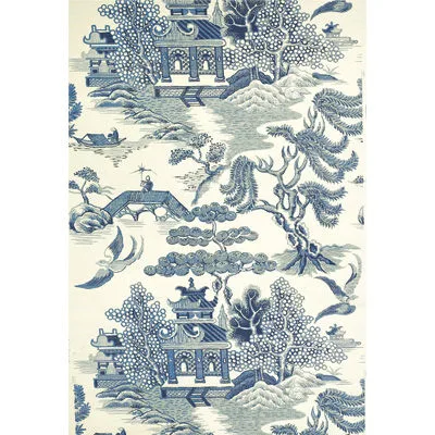 Lee Jofa Willow Lake in Blue/Cream (P2009010.5.0)