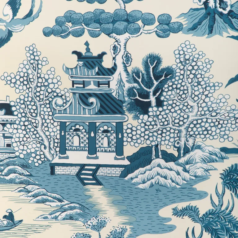 Lee Jofa Willow Lake Paper in Teal (P2023123.1613.0)