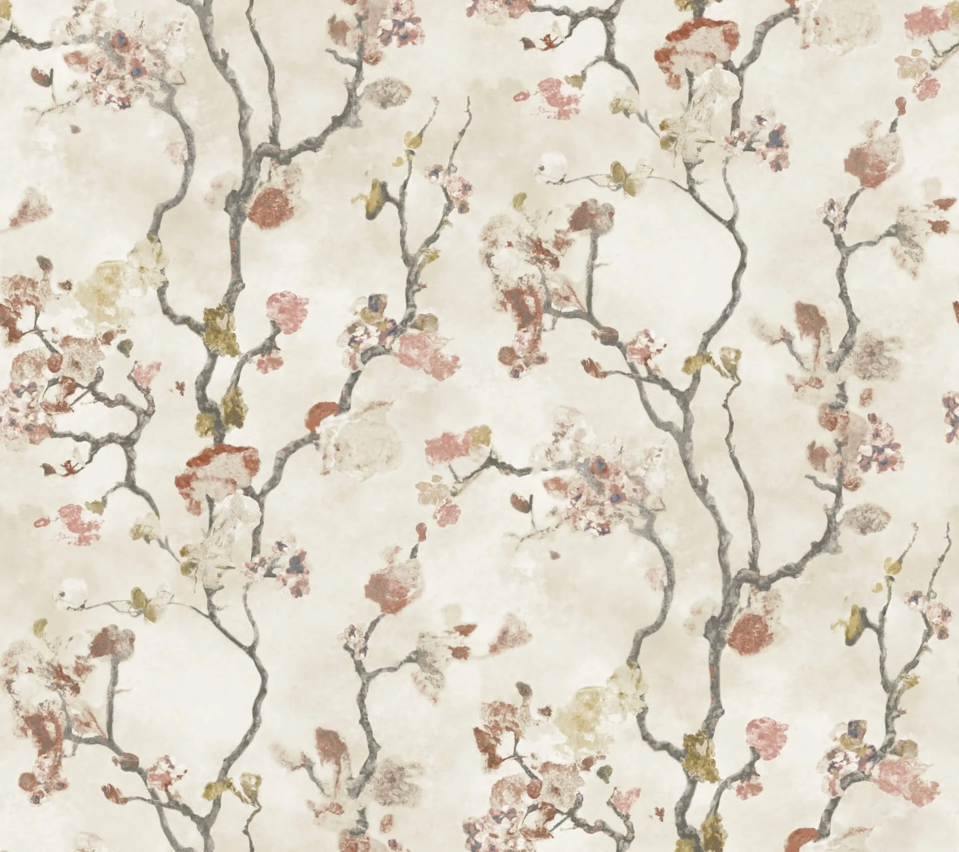 Lemieux et Cie Avril Chinoiserie wallpaper, color Coral, SKU LM5413