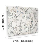 Lemieux et Cie Avril Chinoiserie wallpaper, color Peacock, SKU LM5412