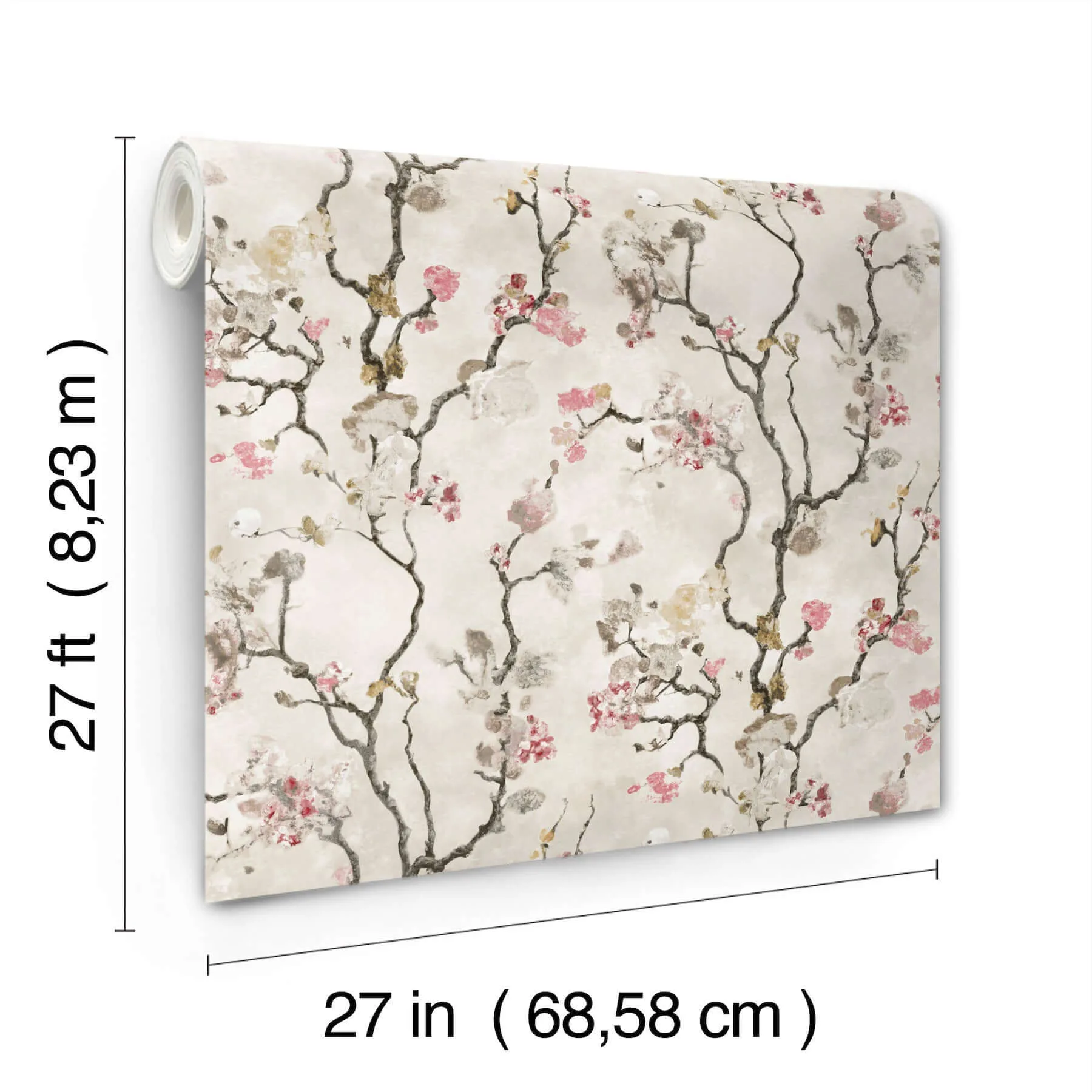 Lemieux et Cie Avril Chinoiserie - Rose Wallpaper | Buy Online Lemieux et Cie Avril Chinoiserie wallpaper, color Rose, SKU LM5411
