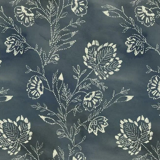 Lemieux et Cie Barbier wallpaper, color Blue, SKU CH1426