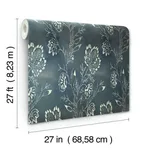 Lemieux et Cie Barbier - Blue Wallpaper | Buy Online Lemieux et Cie Barbier wallpaper, color Blue, SKU CH1426