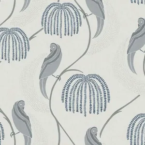 Lemieux et Cie Blaise wallpaper, color Blue & Grey, SKU CH1435