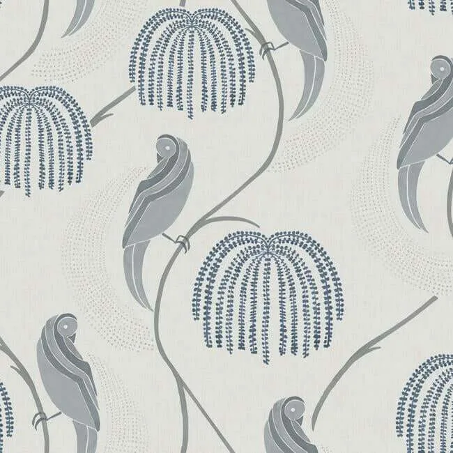 Lemieux et Cie Blaise wallpaper, color Blue & Grey, SKU CH1435