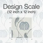 Lemieux et Cie Blaise wallpaper, color Blue & Grey, SKU CH1435