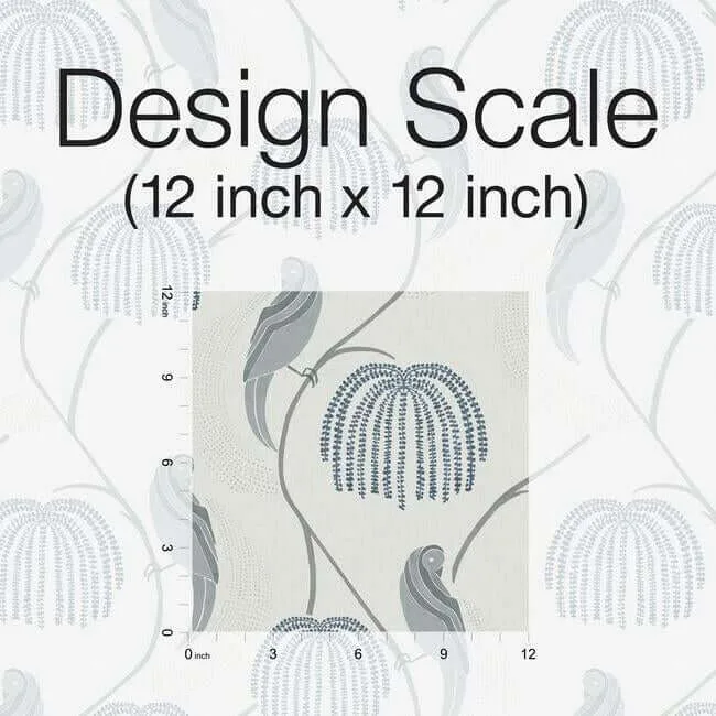 Lemieux et Cie Blaise wallpaper, color Blue & Grey, SKU CH1435