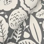 Lemieux et Cie Camille Blossom - Charcoal Wallpaper | Buy Online Lemieux et Cie Camille Blossom wallpaper, color Charcoal, SKU LM5395