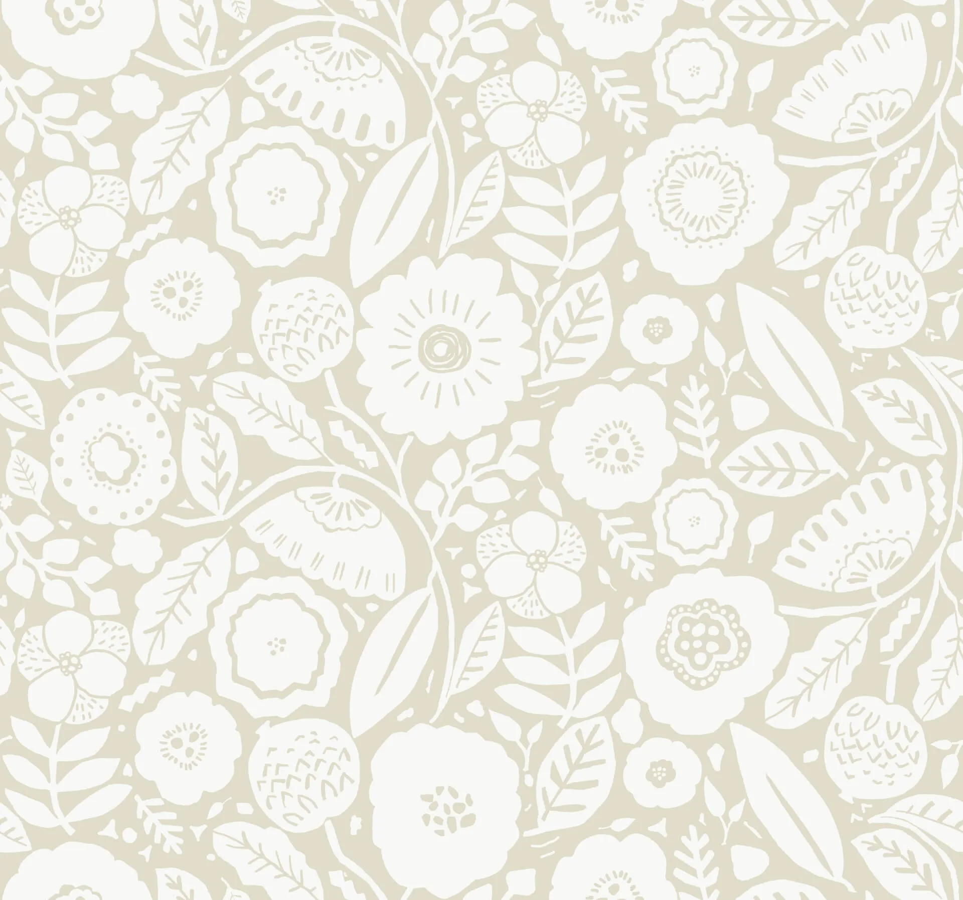 Lemieux et Cie Camille Blossom wallpaper, color Linen, SKU LM5394