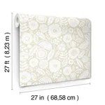 Lemieux et Cie Camille Blossom - Linen Wallpaper | Buy Online Lemieux et Cie Camille Blossom wallpaper, color Linen, SKU LM5394
