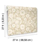 Lemieux et Cie Camille Blossom - Ochre Wallpaper | Buy Online Lemieux et Cie Camille Blossom wallpaper, color Ochre, SKU LM5392