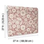 Lemieux et Cie Camille Blossom - Vintage Rose Wallpaper | Buy Online Lemieux et Cie Camille Blossom wallpaper, color Vintage Rose, SKU LM5391