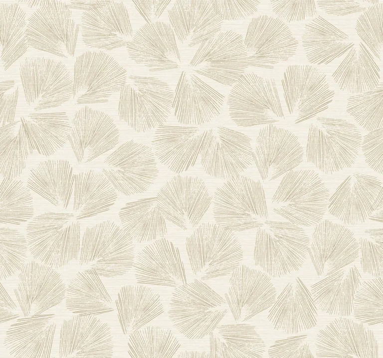 Lemieux et Cie Elora Leaf wallpaper, color Gold, SKU LM5353
