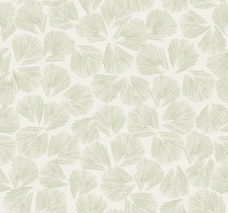 Lemieux et Cie Elora Leaf wallpaper, color Green, SKU LM5352