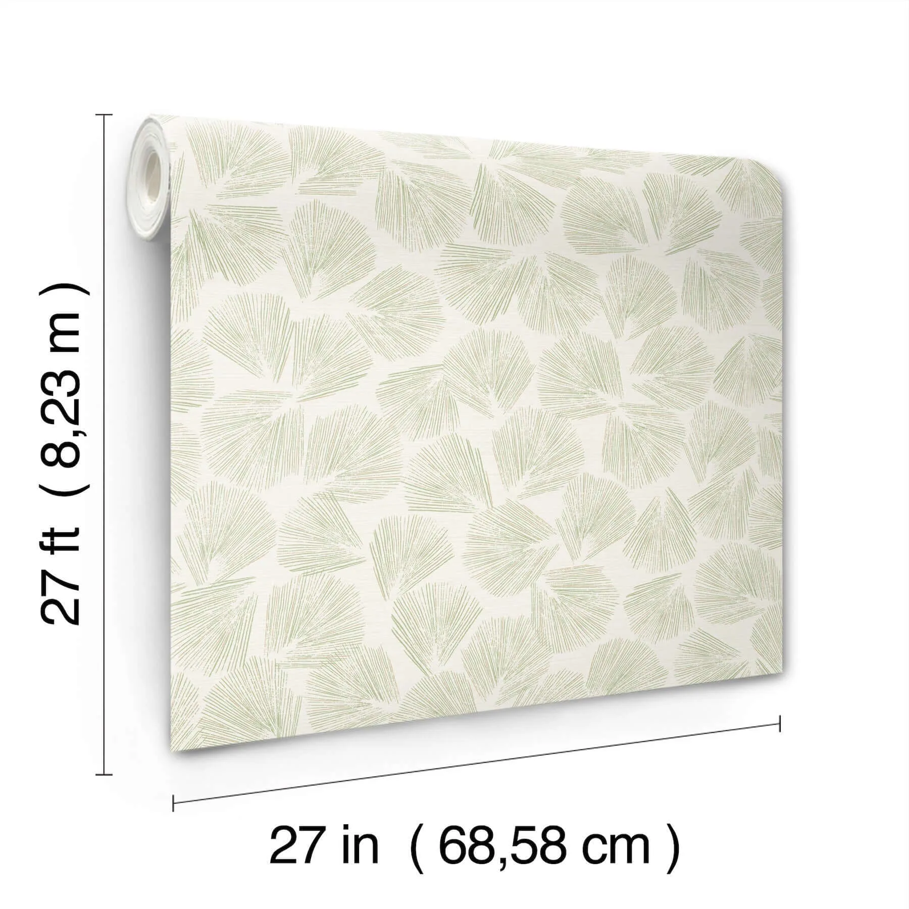 Lemieux et Cie Elora Leaf - Green Wallpaper | Buy Online Lemieux et Cie Elora Leaf wallpaper, color Green, SKU LM5352