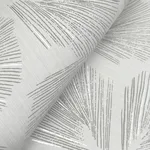 Lemieux et Cie Elora Leaf - Grey Wallpaper | Buy Online Lemieux et Cie Elora Leaf wallpaper, color Grey, SKU LM5355
