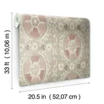 Lemieux et Cie Fleurus - Light Pink Wallpaper | Buy Online Lemieux et Cie Fleurus wallpaper, color Light Pink, SKU CH1431