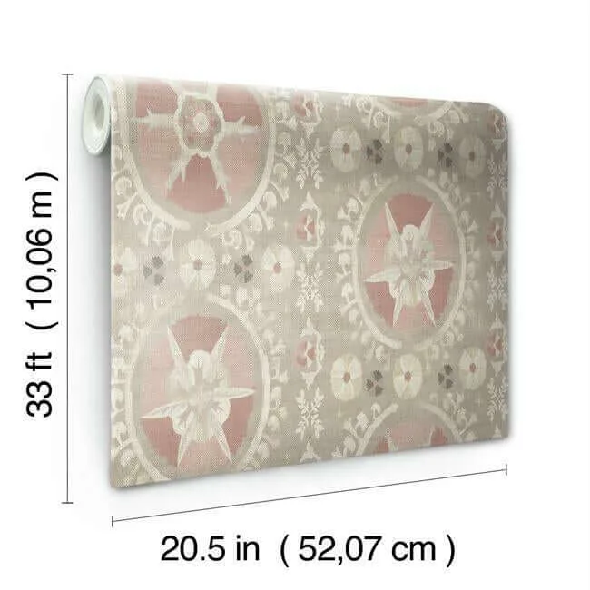Lemieux et Cie Fleurus - Light Pink Wallpaper | Buy Online Lemieux et Cie Fleurus wallpaper, color Light Pink, SKU CH1431