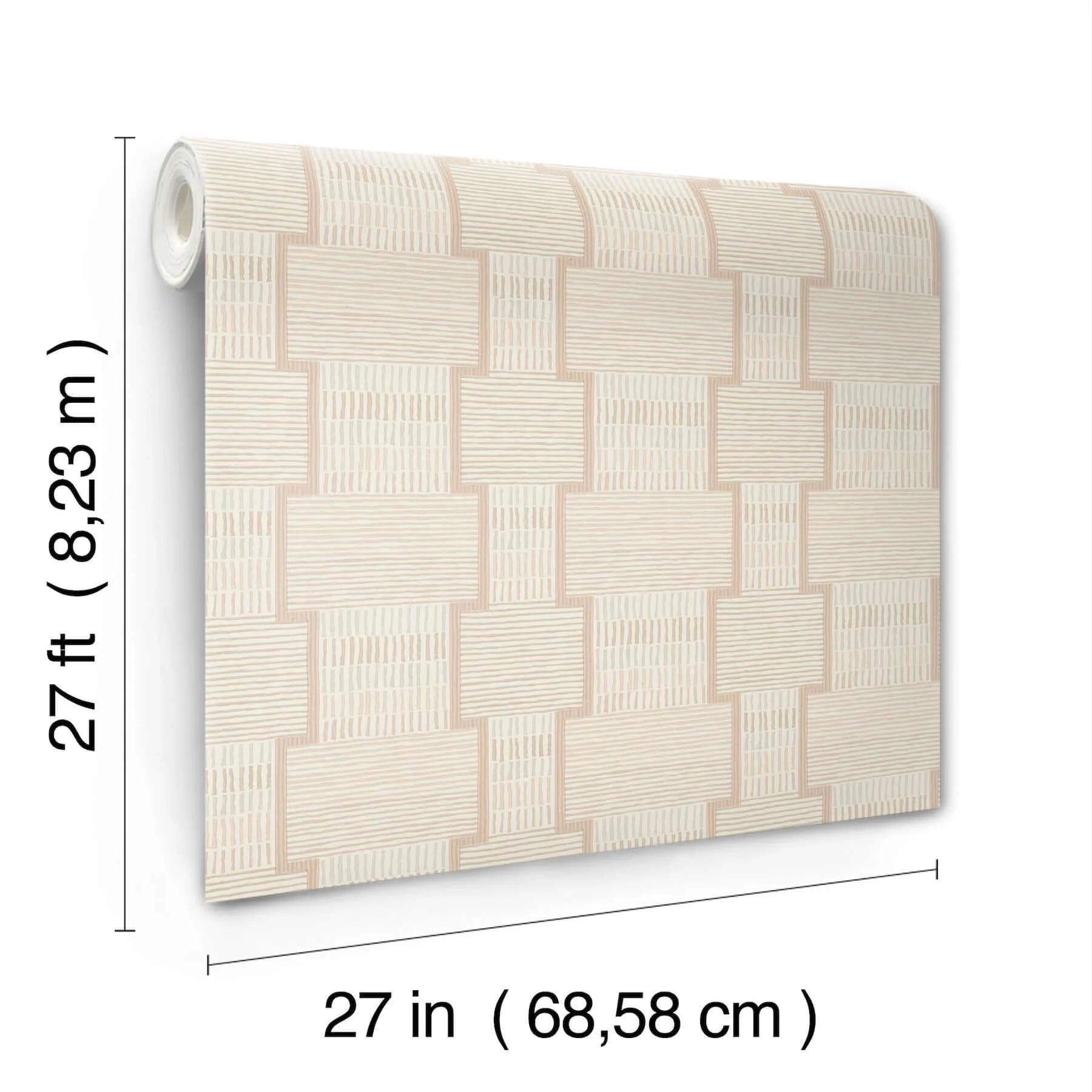 Lemieux et Cie La Broderie - Blush Wallpaper | Buy Online Lemieux et Cie La Broderie wallpaper, color Blush, SKU LM5372