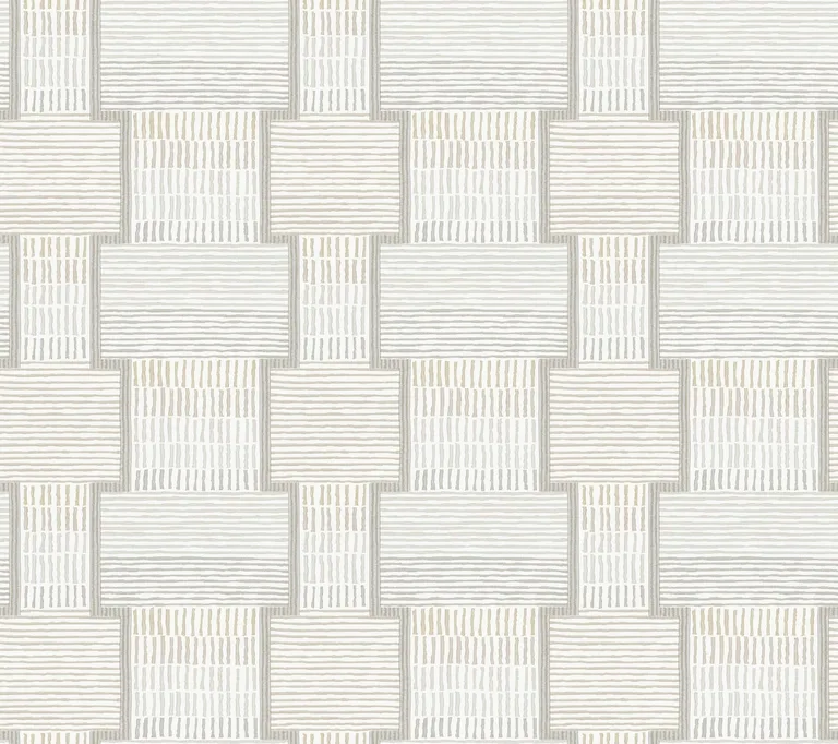 Lemieux et Cie La Broderie wallpaper, color Grey, SKU LM5373