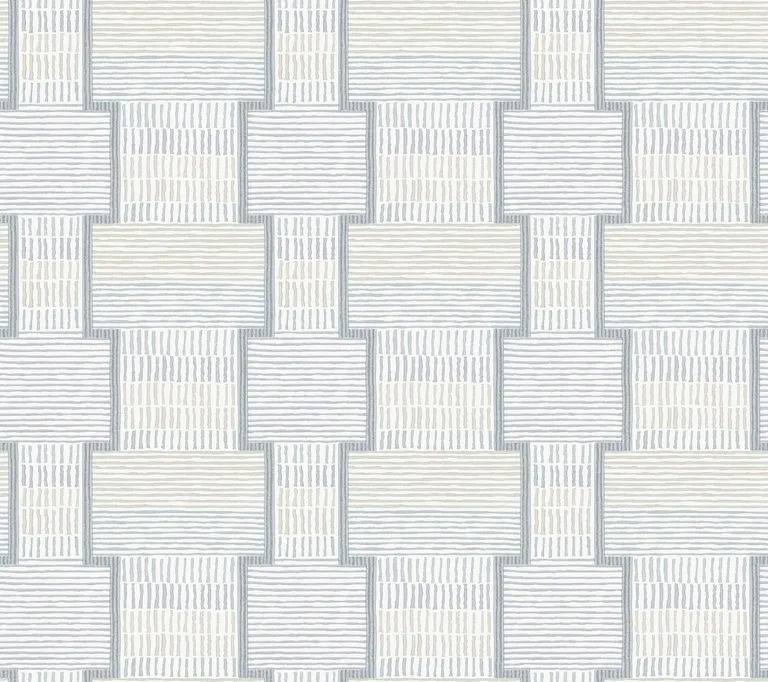 Lemieux et Cie La Broderie wallpaper, color Sky Blue, SKU LM5374