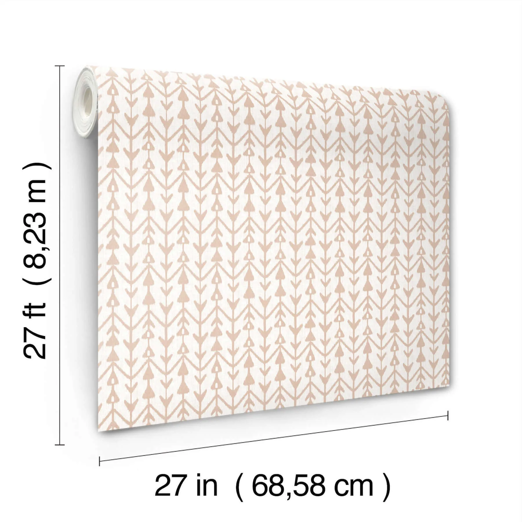 Lemieux et Cie Martigue Stripe - Blush Wallpaper | Buy Online Lemieux et Cie Martigue Stripe wallpaper, color Blush, SKU LM5386