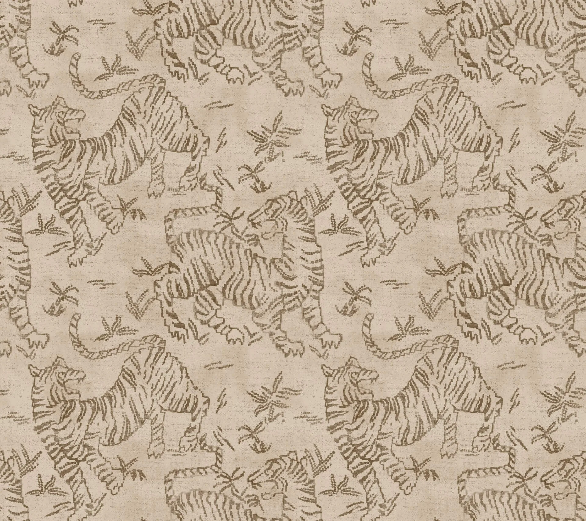 Lemieux et Cie Orly Tigers wallpaper, color Blush, SKU LM5334