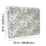 Lemieux et Cie Orly Tigers wallpaper, color Indigo, SKU LM5333