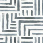 Lemieux et Cie Painterly Labyrinth wallpaper, color Aqua, SKU LM5364